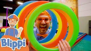 Blippi Learns Tricks at the Circus Center! | Educational Videos For Kids