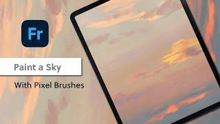 How to paint a Sky - Adobe Fresco Tutorial