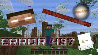 Minecraft error 437 (версия 03), игра не дает спокойно выжить и дня..