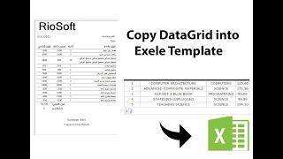 Insert  DataGridView To Excel Template  In C#-Kurdish