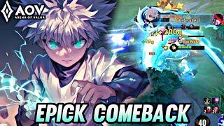 AOV : NAKROTH GAMEPLAY | EPICK COMEBACK - ARENA OF VALOR LIÊNQUÂNMOBILE ROV