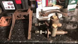 MG Midget Restoration (video18)  Pedal Box, Brake and Clutch Master Cylinder Refurb