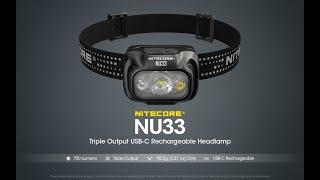 NITECORE NU33 - Triple Output USB-C Rechargeable Headlamp