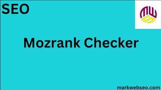 How to Use Moz Rank Tool Boost Your SEO with the Mozrank Checker Tool | Improve Your Website Ranking