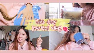 [1st day period vlog]  經痛患者的一天。曾經痛到暈倒?! 女人DAY VLOG~