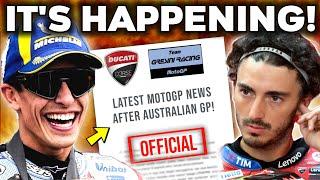 HUGE NEWS for Marquez & Ducati After Australian GP! Marquez & Bagnaia BOLD Statement | MotoGP News