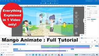 #Mango Animate Animation Maker : Full Tutorial ( Everything explained in 1 video ) | Step by Step!