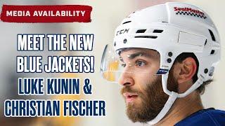 MEET THE NEW BLUE JACKETS! Luke Kukin and Christian Fischer  | Media Availability