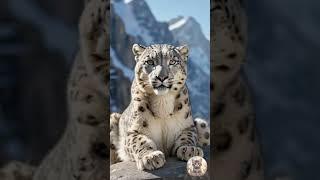 Silent Majesty of the Peaks #snowleopard #wildlife #asmr #shorts