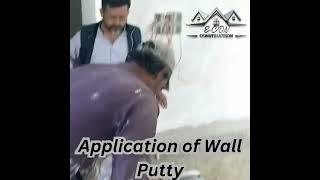 Wall putty application, Econ professional team Karachi Pakistan #construction #interiordesign #home