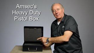 Amsec's HD Pistol Safe PS1210HD is a Heavy Duty handgun safe USA made pistol box