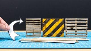 Quick, Cheap and Easy Miniature Pallets // Scratch Built Terrain for Warhammer 40K and Necromunda