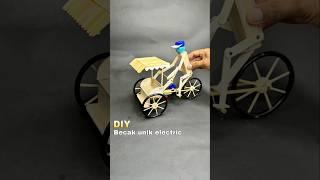 Diy kreatif membuat becak gayung elektrik unik bertenaga baterai #diy #toys #creativ #mainan #unik