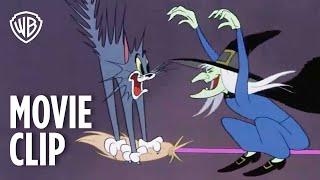 Tom and Jerry Halloween Hi-Jinks | Flying Sorceress | Warner Bros. Entertainment