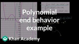 Another polynomial end behavior example | Algebra II | Khan Academy