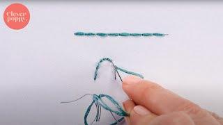 How to work back stitch on curves I beginner embroidery techniques