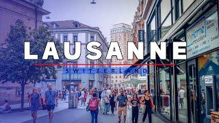 Lausanne Switzerland Summer ️ Walking Tour 4K