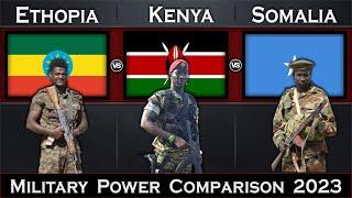 Ethiopia vs Kenya vs Somalia Military Power Comparison 2023 | Global Power