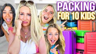 PACKiNG For 10 KiDS ALONE!! *What NOT to Do!!*