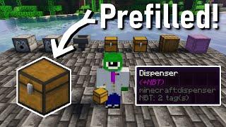 Minecraft: How to get Pre-filled Chests, Dispensers, etc. with (+NBT) Data - Tutorial