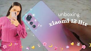 xiaomi 12 lite unboxing  aesthetic setup & accessories