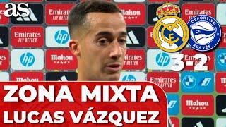 LUCAS VÁZQUEZ en ZONA MIXTA tras el REAL MADRID 3 - ALAVÉS 2