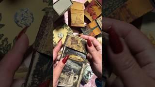 Tarot boxes. Made by hand. #collection #shortvideo #tarot #music #уэйт #relax #asmr #collection