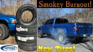 Dodge Dakota Rim Restoration + Tire Install   Smokey Burnout