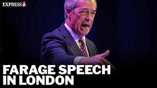 LIVE: Nigel Farage launches major economic policy at Reform UK London event