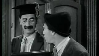 Marx Brothers - Password Scene - Horse Feathers - Chico Groucho (1932 #grouchomarx #comedymovies)