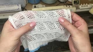 Ажур без ажурной каретки/Сильвер Рид 280/сдвиги и роспуски/machine knitting