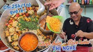 Thuê mặt bằng 25 triệu, bán 1 tô canh bún/ bún riêu 25k mà vẫn bám trụ gần 15 năm luôn đông khách !