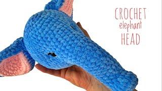 Crochet elephant STEP by STEP - head