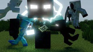 Minecraft Animation; Race for the Scroll. Entity 303 & Null Vs Entity 505 & Nexus Fight Animation