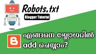 How to Create and Add Robots.txt file on Blogger Malayalam [Step-by-Step Guide 2021]