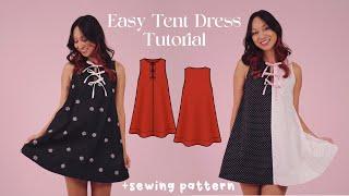 Tent Dress Tutorial + SEWING PATTERN // Easy Beginner Sewing Project