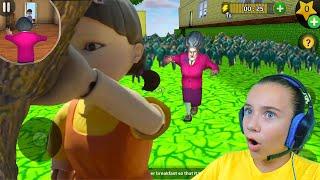 МИСС ТИ в ИГРЕ КАЛЬМАРА! Злая Учительница Scary Teacher 3D