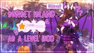 Playing sunset island as a level 1800+ but it’s Halloween || Royale High || FaeryStellar