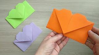 КОНВЕРТ из бумаги с СЕРДЦЕМ / конверт ОРИГАМИ / Origami Heart Envelope