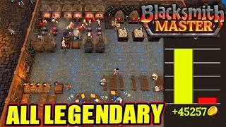 I sold LEGENDARY Weapons to become RICH in Blacksmith Master