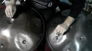 Duarte Saltyman Salgado - Handpan (spacedrum) Split finger technique practice