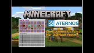 Minecraft Aternos Sunucumuzda Warp Menü Nasıl Yapılır? Chestcommand Hub Sunucu