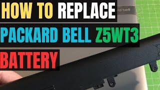 How To REPLACE your PACKARD BELL Z5WT3 Laptop BATTERY In 30 Seconds