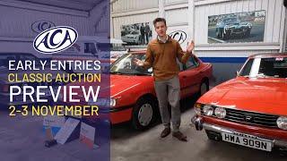 Take a browse of our early entries for our #November #ClassicCar Auction