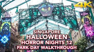 USS Halloween Horror Nights 12 Daytime Park Tour! Houses and zones