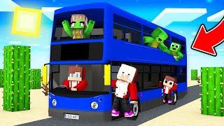 Mikey Family and JJ Family Survive Their First BUS TRIP in Minecraft (Maizen)