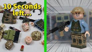 5 Minute Custom LEGO Military Minifigure Build Challenge!