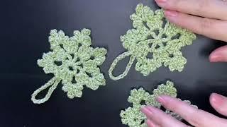 Снежинка вяжем крючком! Crochet snowflake!