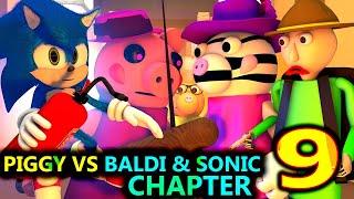 PIGGY vs BALDI SONIC ROBLOX ANIMATION CHALLENGE! Chapter 9 (official) Granny Minecraft Game