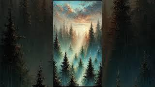 «Лес в тумане» (Стиль картины: импрессионизм) #136